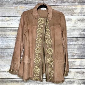 RARE Free People Brenda Knight S lambskin jacket